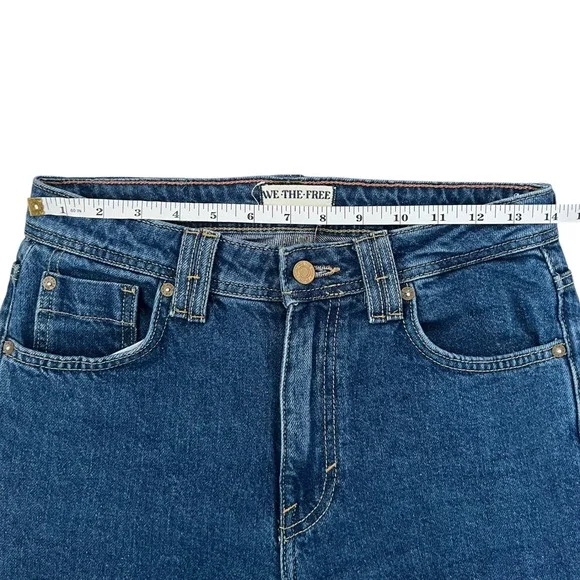 We The Free Ava High Rise Boot Cut Denim Jeans SZ 26 Western Casual Chic - Picture 11 of 14